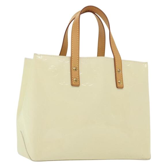 LOUIS VUITTON Monogram Vernis Reade PM Hand Bag Perle M91336 - Picture 1 of 16
